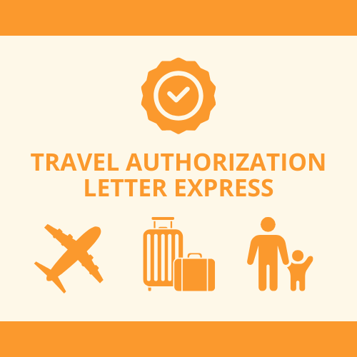 TRAVEL AUTHORIZATION LETTER EXPRESS → CARTA DE AUTORIZACIÓN DE VIAJE EXPRESS