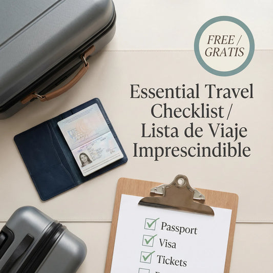 FREE: Essential Travel Checklist / Lista de Viaje Imprescindible (PDF)